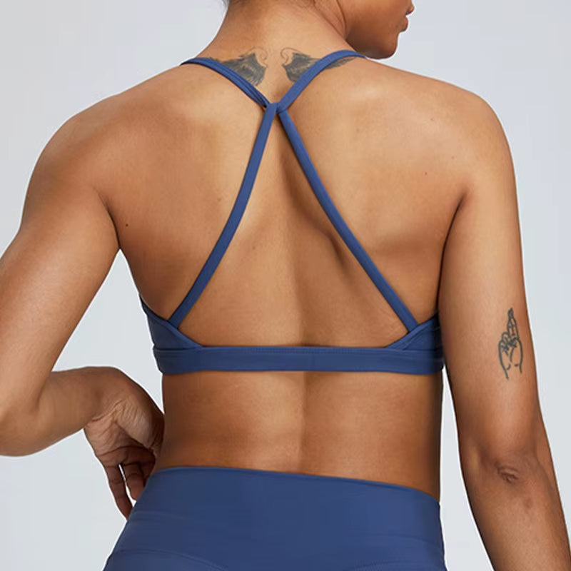 Sexy Scrunch Sports Bra Gym Top Women Running Back Cross Top Women Sportswear Yoga Underwear Fitness Workout Yoga Clothingwomen