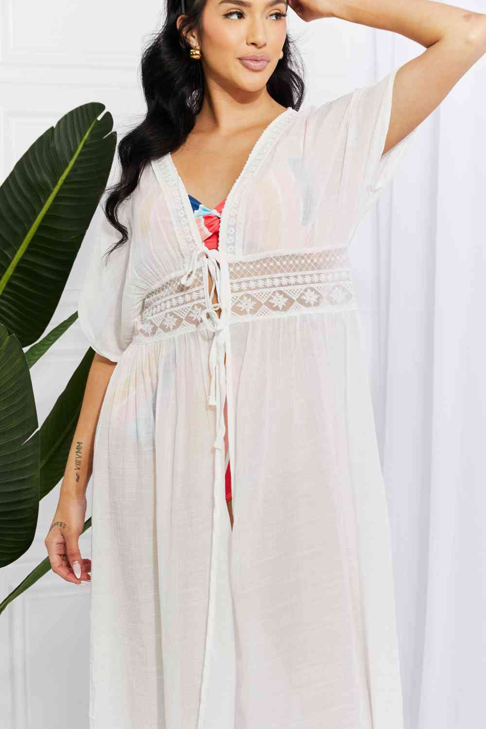 Marina West Swim Cover-Up Sun Goddess Tied Maxi